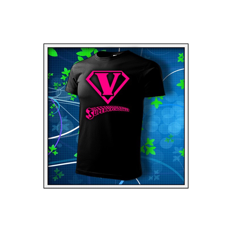 SuperVýchodňár - unisex tričko s ružovou neónovou potlačou