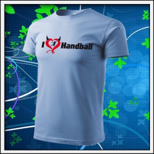 I Love Handball - nebeské modré