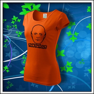 Fantomas - dámske tričko oranžové