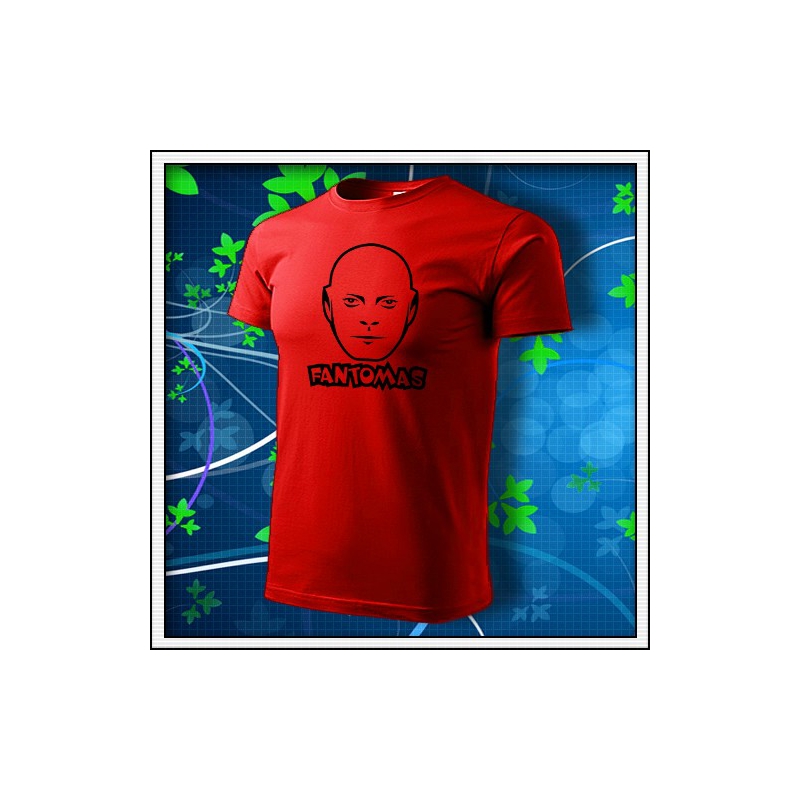 Fantomas - unisex tričko červené