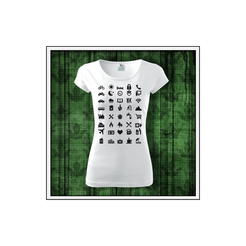 VÝPREDAJ !!! - Icon Speak - 1 ks dámske biele tričko XS