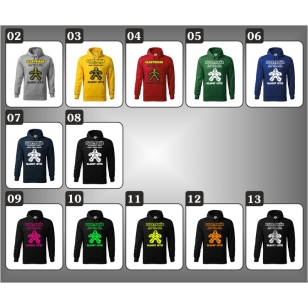 8 farebných mikín ako vtipný darček pre elektrikárov. 4 druhy neónovej a jedna reflexná potlač.