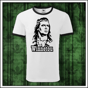 Retro tričko Winnetou na unisex tričkách s lemom vhodné ako retro darček pre muža a ženu
