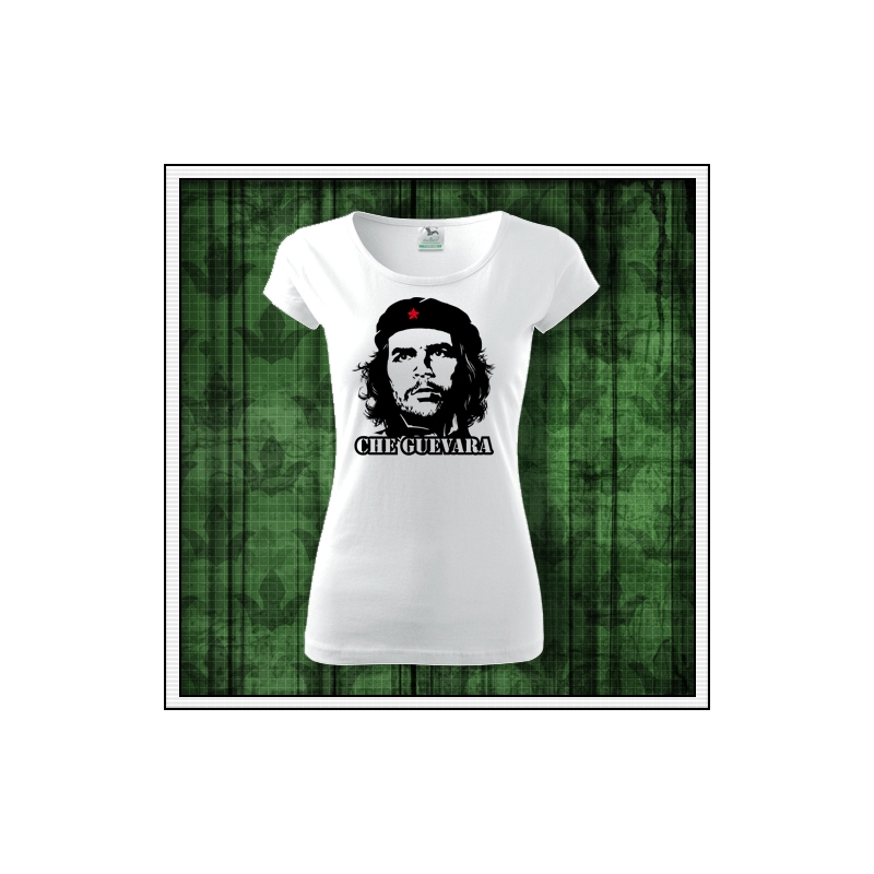 Dámske biele retro tričko Che Guevara retro darček pre ženu