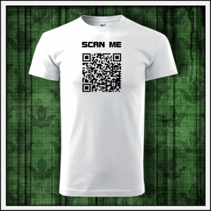 Pánske vtipné tričko QR kód humorný darček