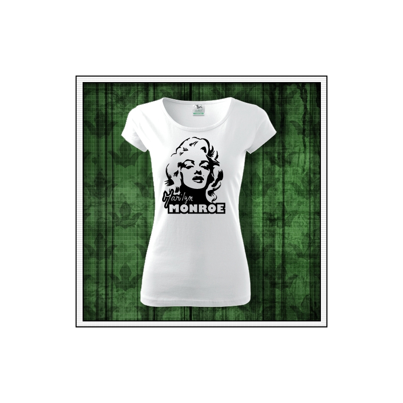 Dámske retro tričko Marilyn Monroe, nostalgický darček s Marilyn