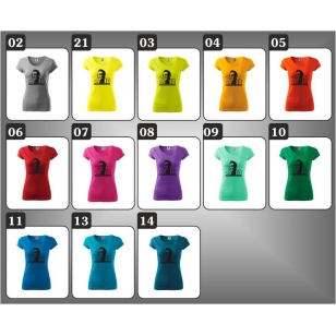 dámske farebné retro tričká PELÉ retro darček futbalový motív pre ženy