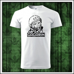 Originálne pánske retro tričko Gagarin  vhodné ako retro darček pre muža