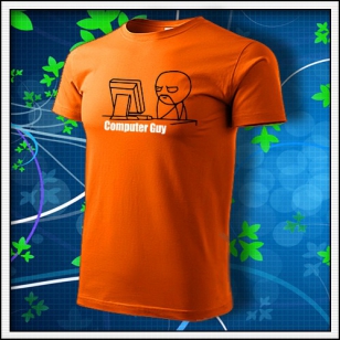 Meme Computer Guy - oranžové