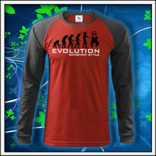 Evolution Gangnam Style - červené DR pánske