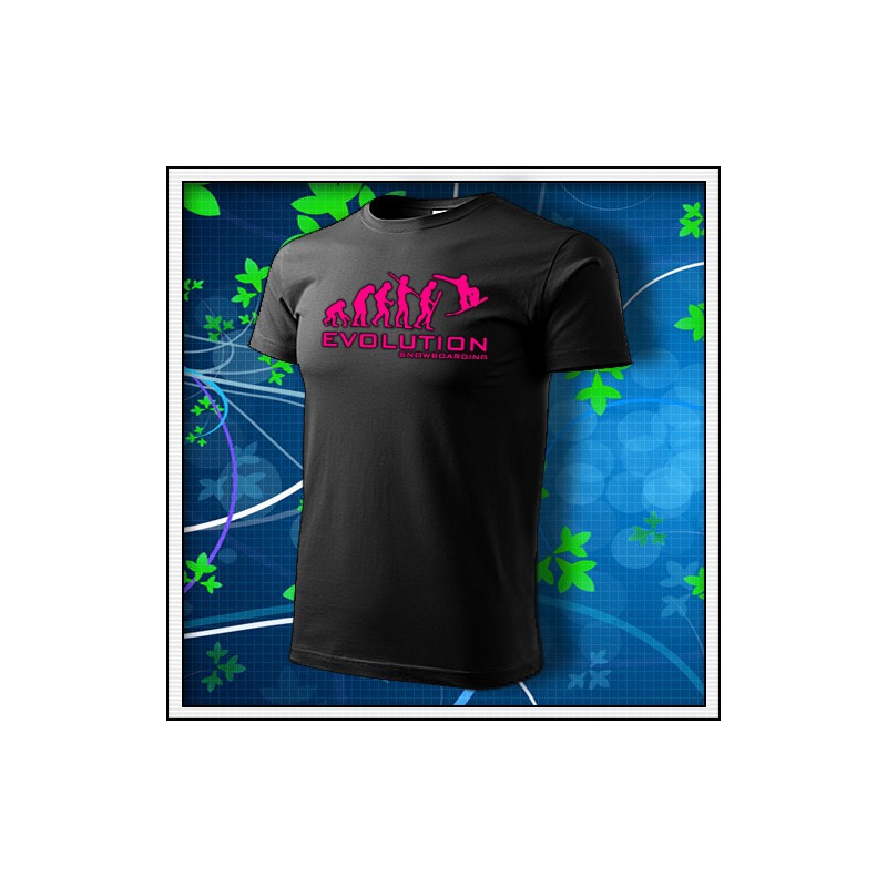 Evolution Snowboarding - unisex s ružovou neónovou potlačou