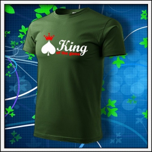 King of the Game - Poker - fľaškovozelené