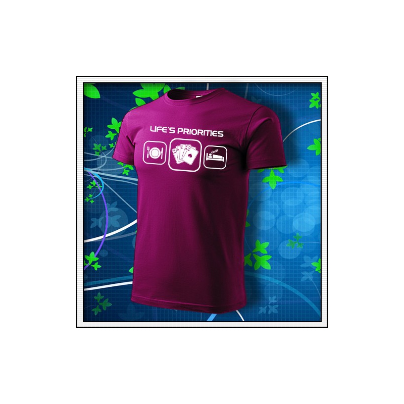 Life´s priorities - x - fuchsia red