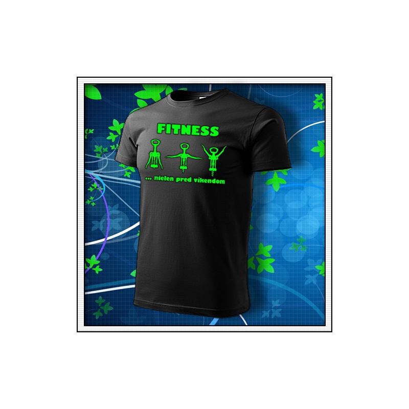 Fitness - unisex so zelenou neónovou potlačou