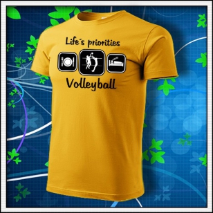 Life´s priorities - Volleyball - žlté