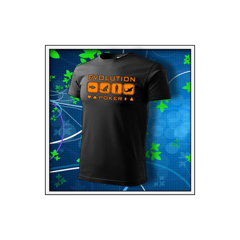 Evolution x - unisex s oranžovou neónovou potlačou