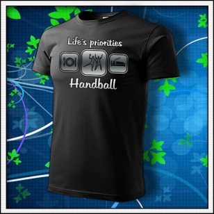 Life´s priorities - Handball - unisex reflexná potlač