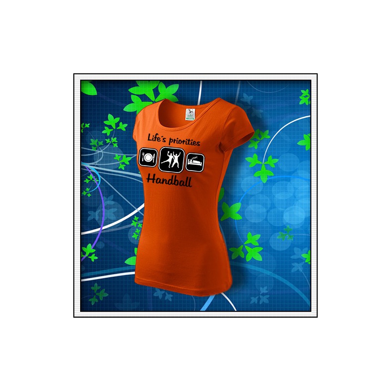 Life´s priorities - Handball - dámske oranžové