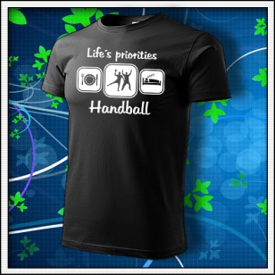 Life´s priorities - Handball - čierne