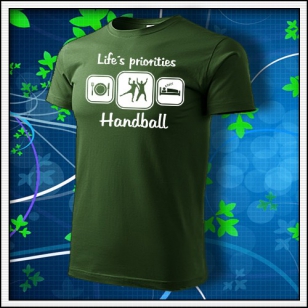Life´s priorities - Handball - fľaškovozelené