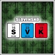 Slovensko chémia suveníry SVK chemistry na tričkách mikinách taškách