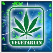 Vtipné tričko cannabis vegetarian marihuana
