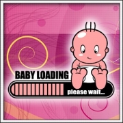 vtipné tehotenské tričko baby loading please wait